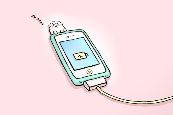 充電中なのでしばらく起こさないでください。