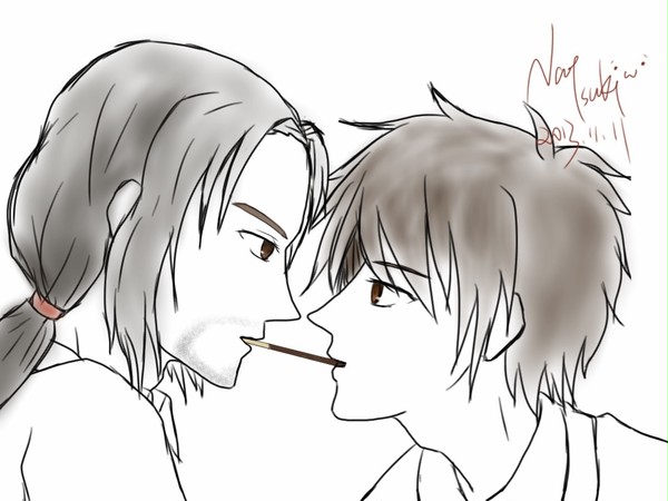 pocky食べてww
