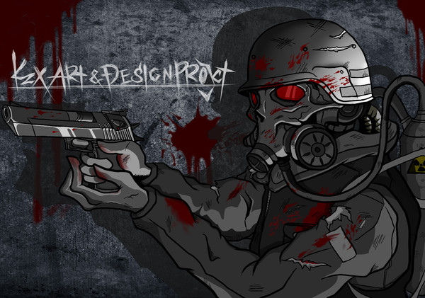 skull gas mask