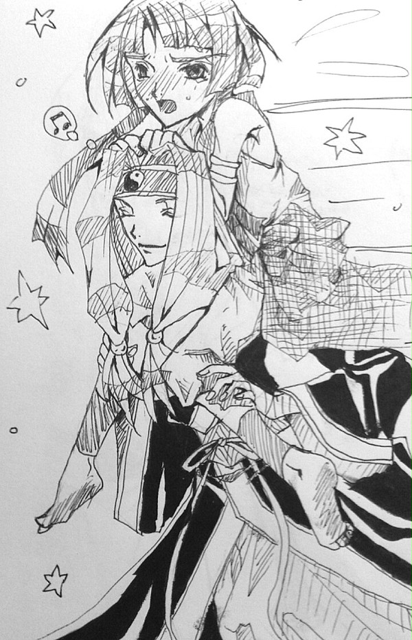 【挿絵用】肩車阮小五【恋星☆水滸伝】
