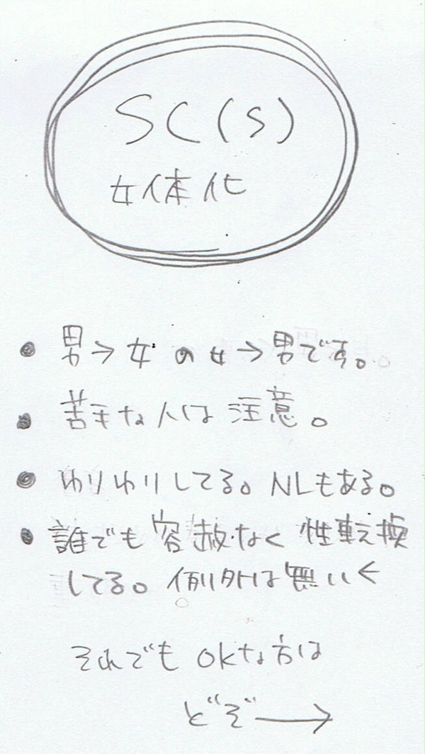 ソルキチ性転換（※注意）