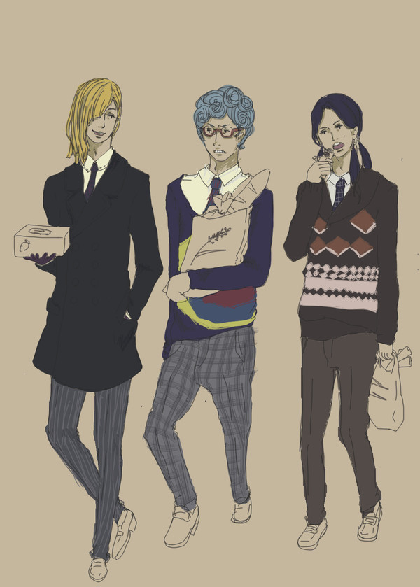 暗チ三人とバーバリー