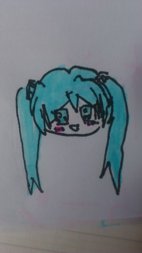 初音ミク　書いてみた。