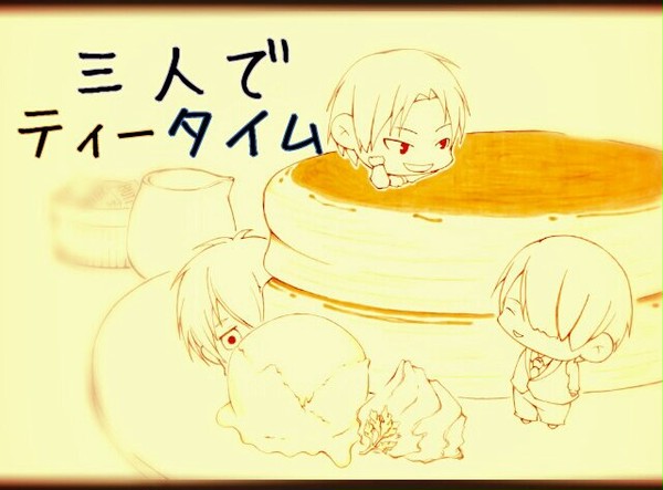 三人でティータイム