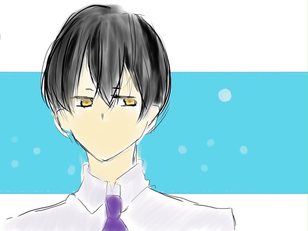 黒髪男子