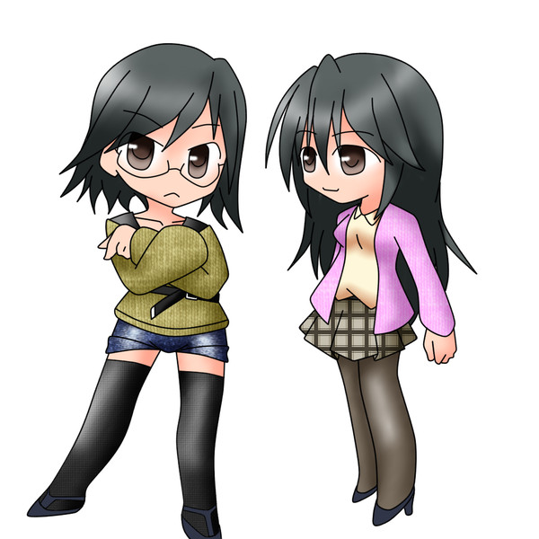 出遅れたいいふたごの日のイラスト