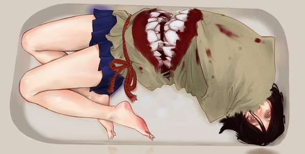 袋女