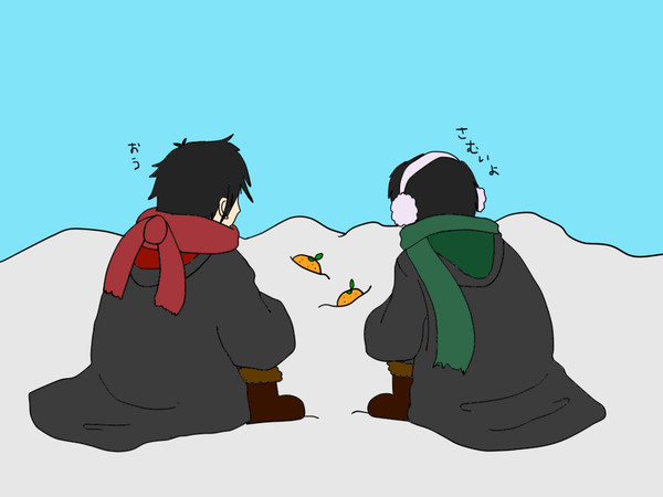 冷凍みかん製作中