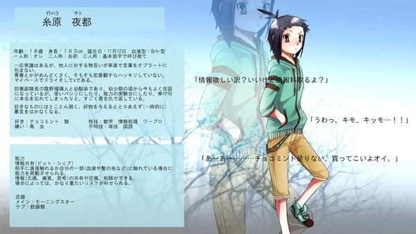 【ネオポリス】糸原夜都【キャラシ】