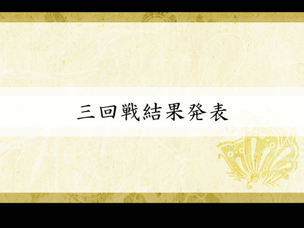 【天下泰平記】最終結果発表【公式報告書】