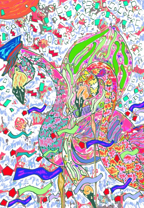 2013.12.2「冬のフラミンゴ」