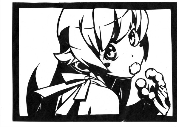 【切り絵】　忍野忍