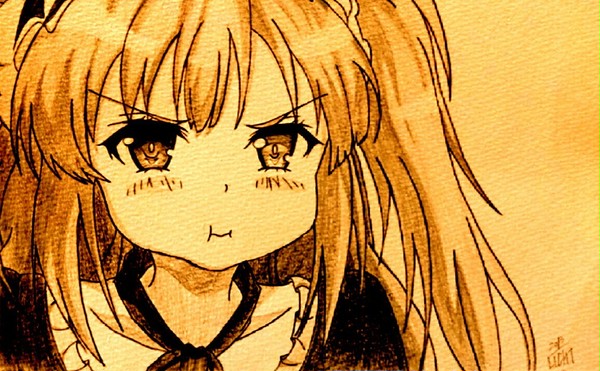 小鳥遊　小鳩描いてみた
