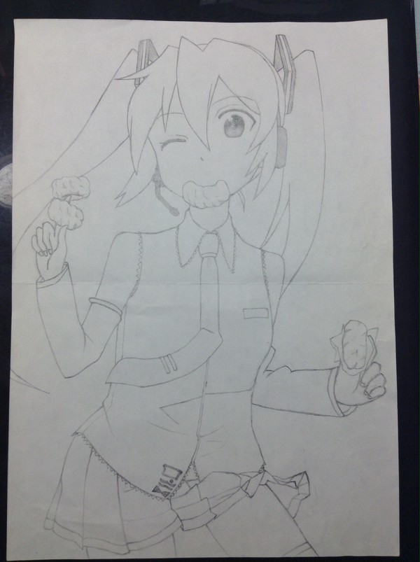 【模写】初音ミク ミスド