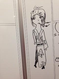 ぎんたま　ホワイトボード落書き