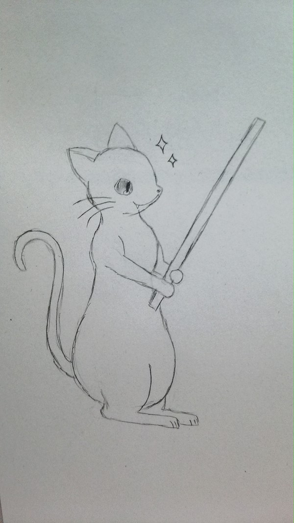 二足歩行にゃんこ