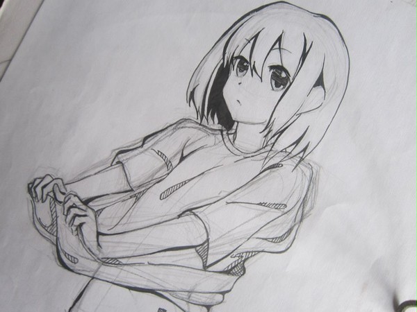 Yui inking fanart