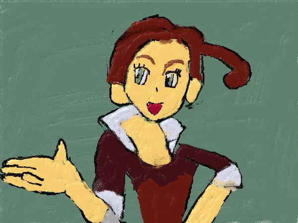 パンジーさんの肖像画