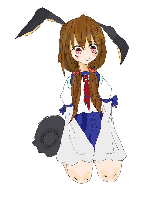 黒いウサギ /w\