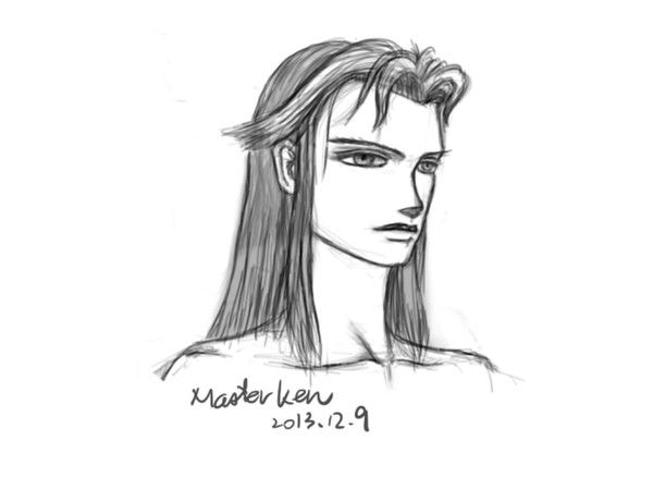 A male face