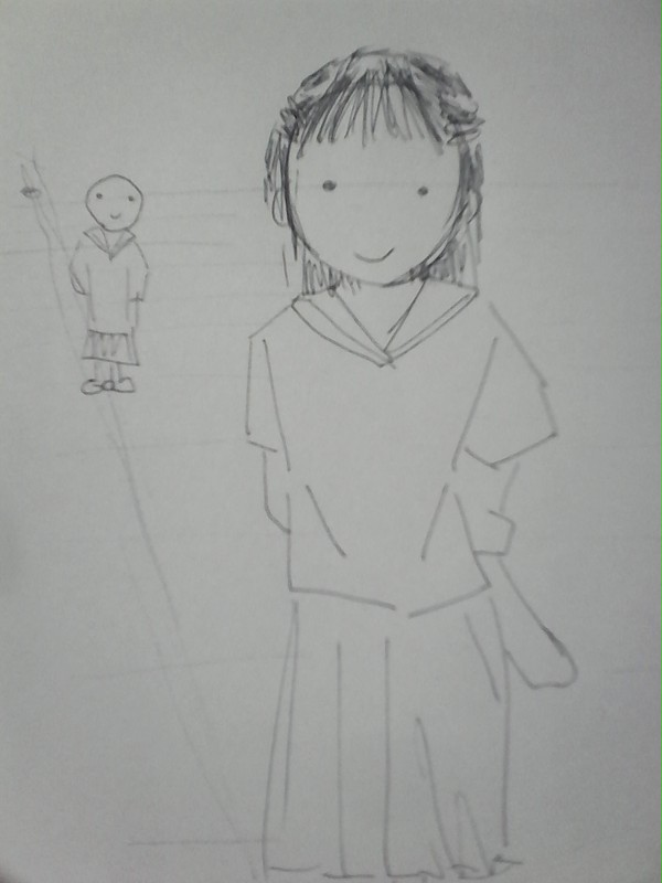 女の子　練習