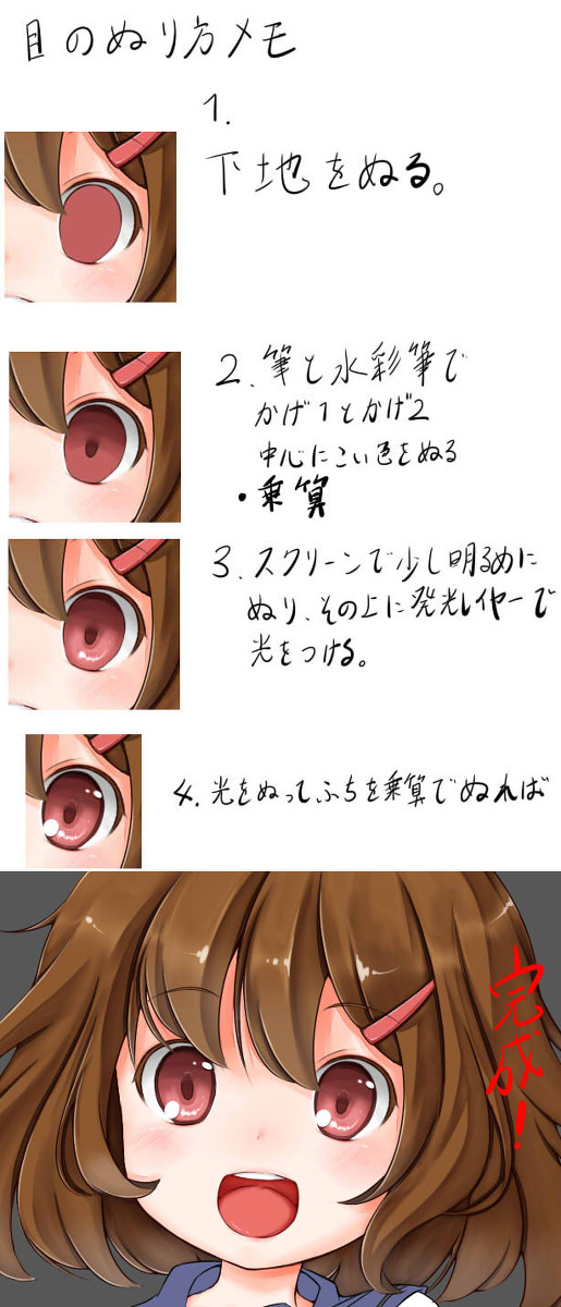 目の塗り方メモ