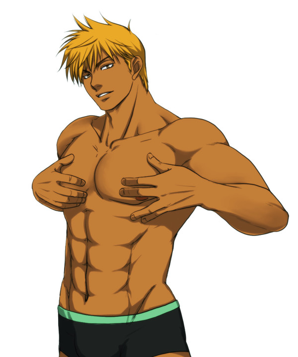 ♂手ブラ