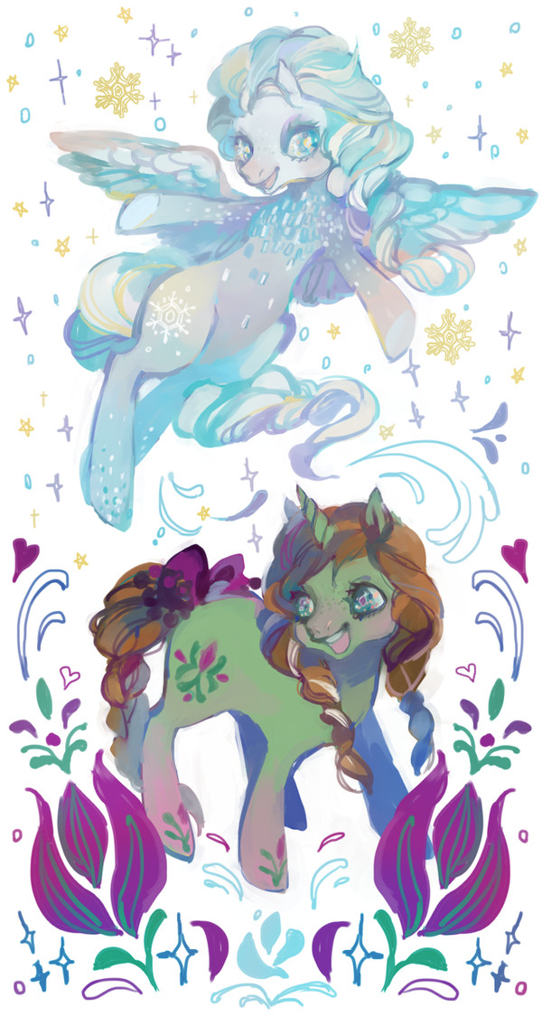 Pony Elsa and Anna