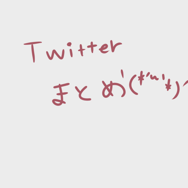 Twitterまとめ(*´ω`*)