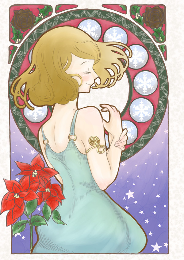 X'MAS ORIGNAL ミュシャ参考