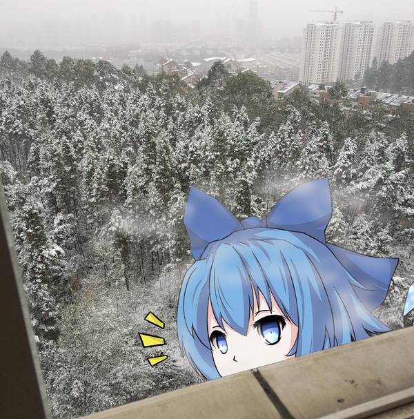 チルノ 雪景