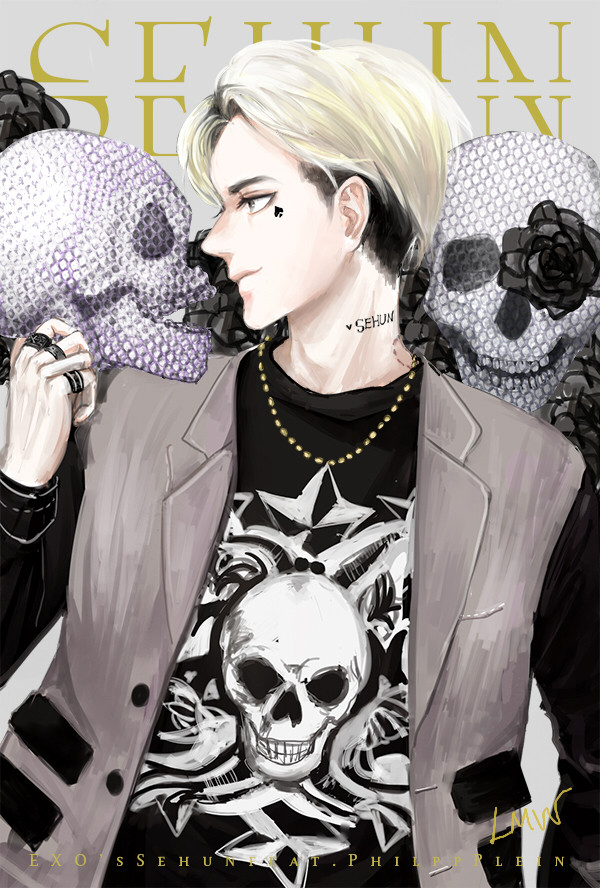 Sehun in Philipp Plein
