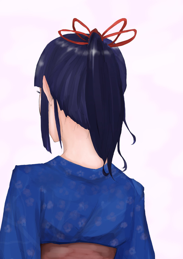 蘭丸のうなじ