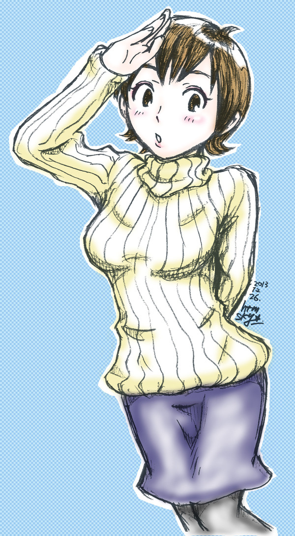 彼女がたてセタに着替えたら