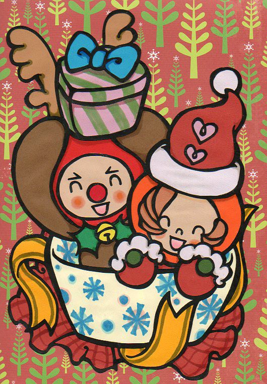 電波人間クリスマス企画切り絵