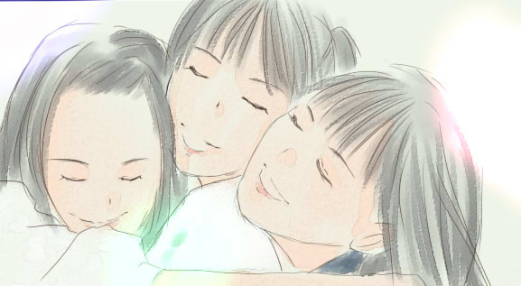 笑顔の中三トリオ
