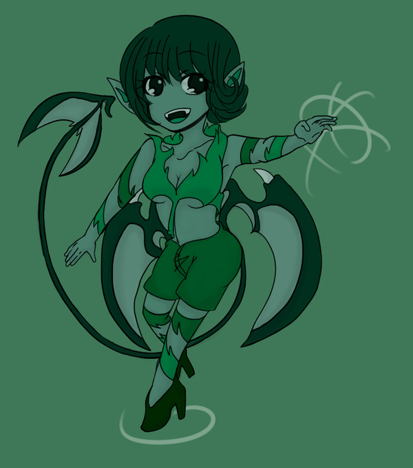 悪魔を描こうと思ったんだ