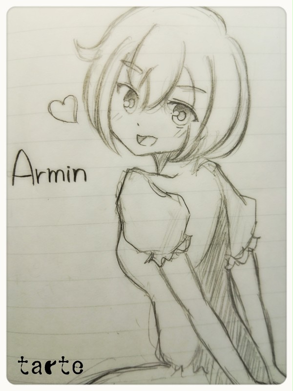 アルミンはふり返り美人（にょた注意）