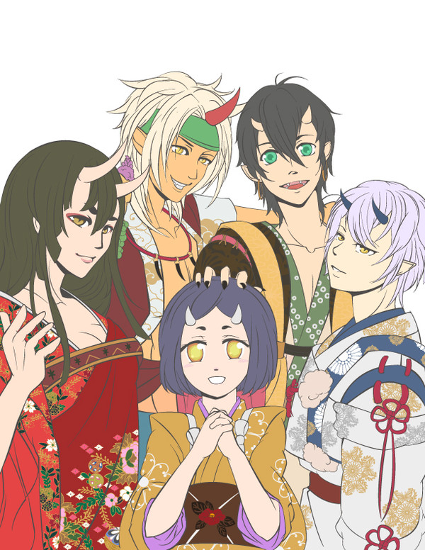 鬼っ子×5