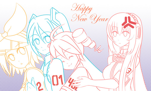 友達への年贺状
