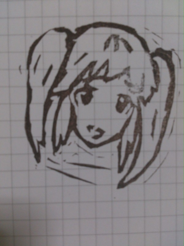 緒方智絵里 消しゴム判子