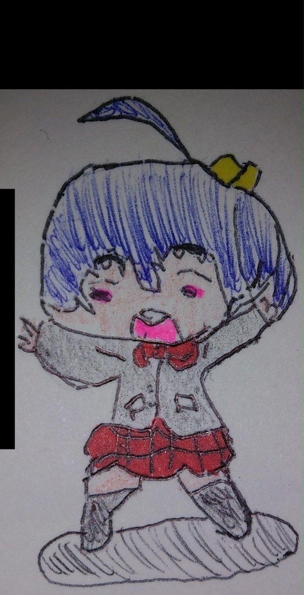 (手描き)小鳥遊六花 眼帯なし