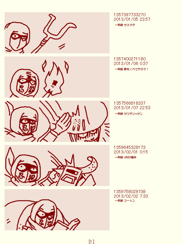 ふたばニンジャスレイヤースレ手書きまとめ2013年分