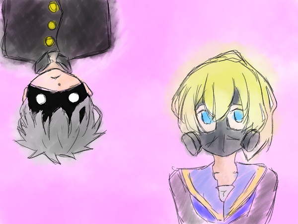 制服とガスマスク