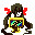 ハコの魔女をドットにしてみた。