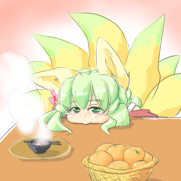 九尾がもちもち