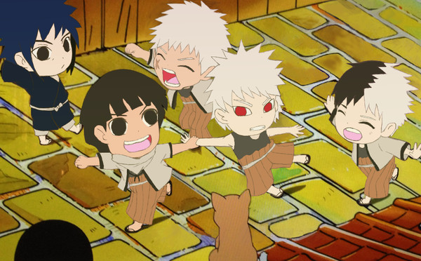 NARUTOSD創設期コラ四兄弟+マー様