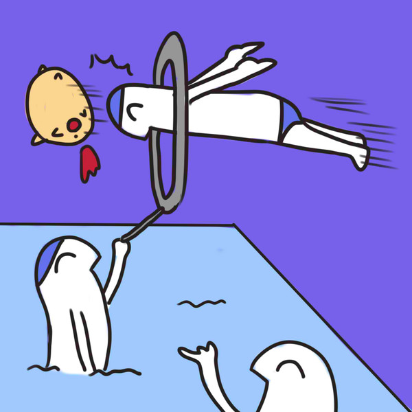 泳ぐ