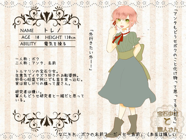 【ほうぐん】トレノ【宝石少女】1/18追記