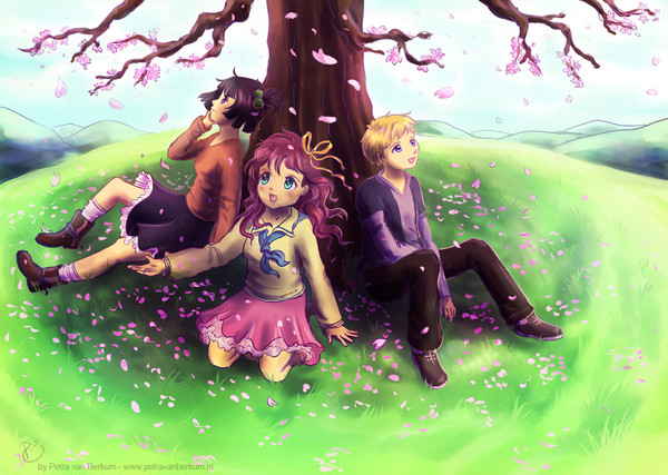Under the cherry tree